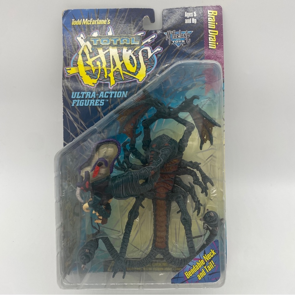Todd McFarlane's Total Chaos Ultra-Action Figure Brain Drain 1997
